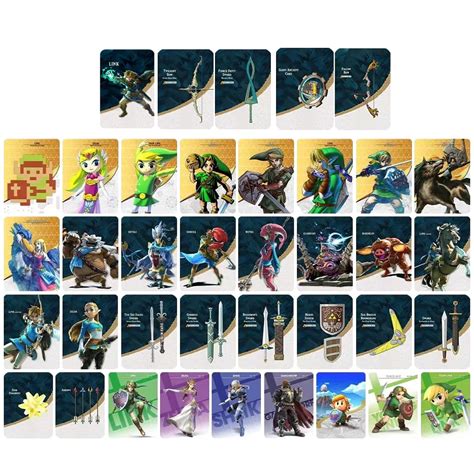 38 Pcs Zelda Amiibo NFC Cards, Compatible with BOTW